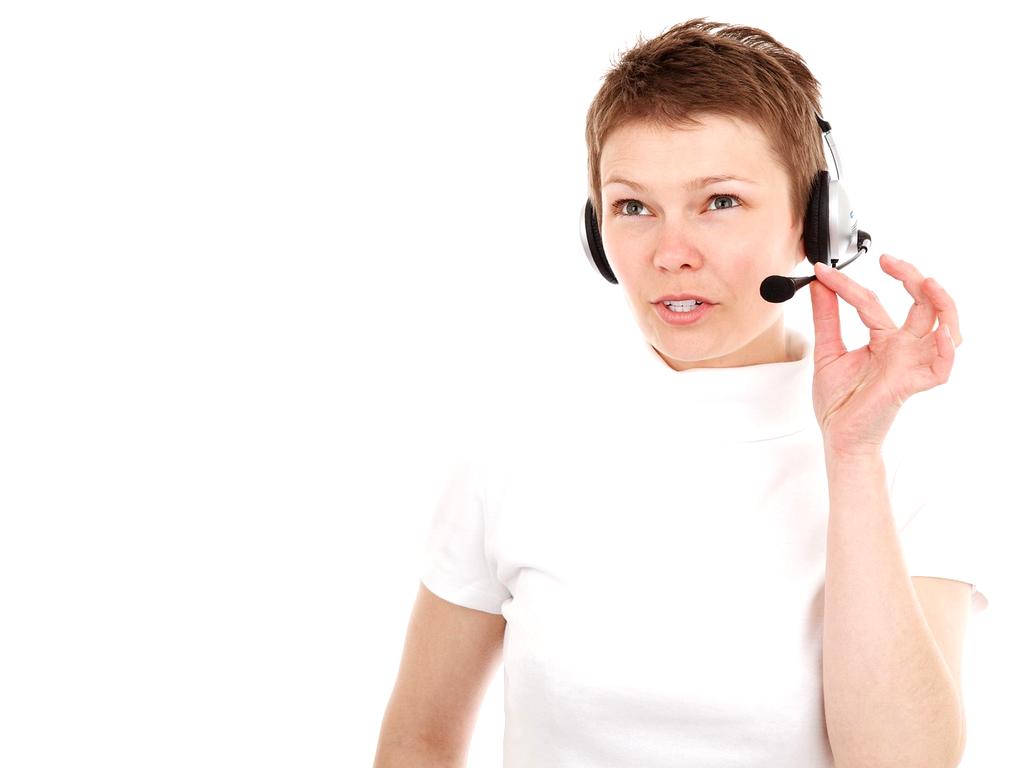 Contact us illustration with customer support agents